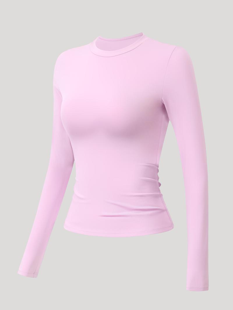 Nylyo second-skin long sleeve top in Pink